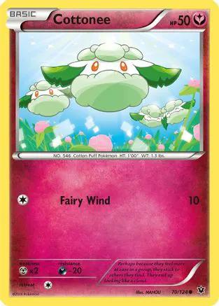 Cottonee 070/124 - XY  Fates Collide Reverse Holofoil
