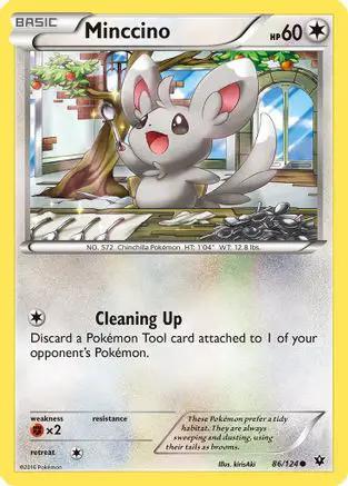 Minccino 086/124 - XY  Fates Collide Reverse Holofoil