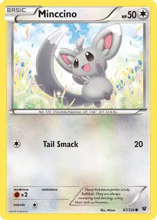 Minccino 087/124 - XY  Fates Collide Reverse Holofoil