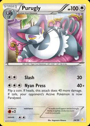 Purugly 024 - XY Trainer Kit Pikachu Libre & Suicune