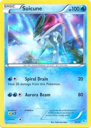 Suicune (Holo) 030/30 - XY Trainer Kit Pikachu Libre & Suicune Holofoil