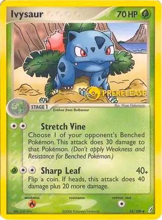 Ivysaur (Prerelease) 035/100 - Nintendo Promos