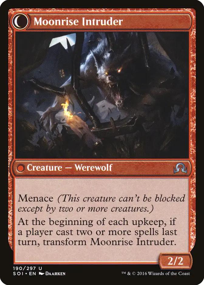 Village Messenger // Moonrise Intruder (SOI-190) - Shadows over Innistrad: (Double Faced Transform)