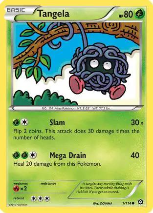 Tangela 001/114 - XY  Steam Siege Reverse Holofoil