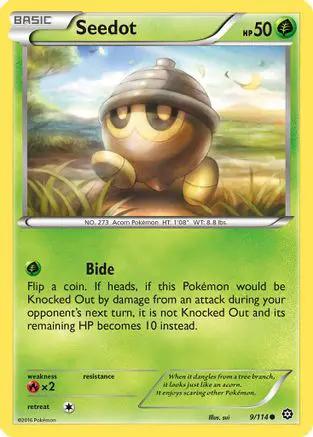 Seedot 009/114 - XY  Steam Siege Reverse Holofoil