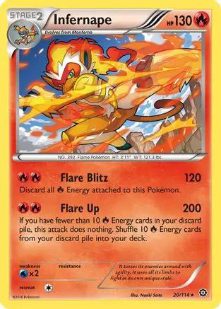 Infernape 020/114 - XY  Steam Siege Holofoil