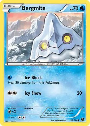 Bergmite 036/114 - XY  Steam Siege Reverse Holofoil