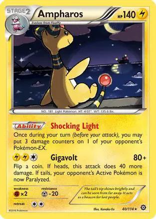 Ampharos 040/114 - XY  Steam Siege Reverse Holofoil