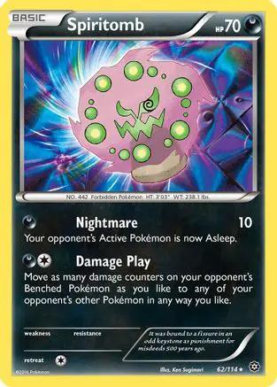 Spiritomb 062/114 - XY  Steam Siege Reverse Holofoil