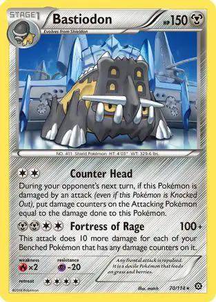Bastiodon 070/114 - XY  Steam Siege Reverse Holofoil
