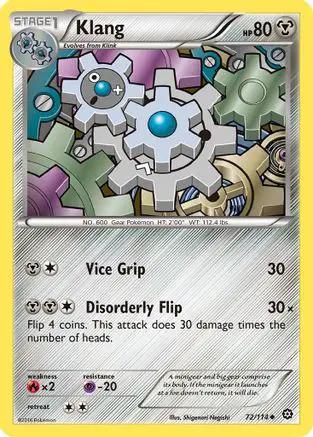 Klang 072/114 - XY  Steam Siege Reverse Holofoil