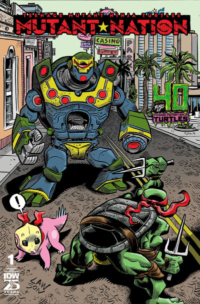 Teenage Mutant Ninja Turtles TMNT Mutant Nation #1 D 40Th Anniv Jim Lawson Variant (09/18/2024) Idw