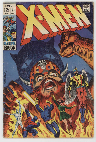 Uncanny X-Men 51 Marvel 1968 VG FN 1st Erik The Red Jim Steranko