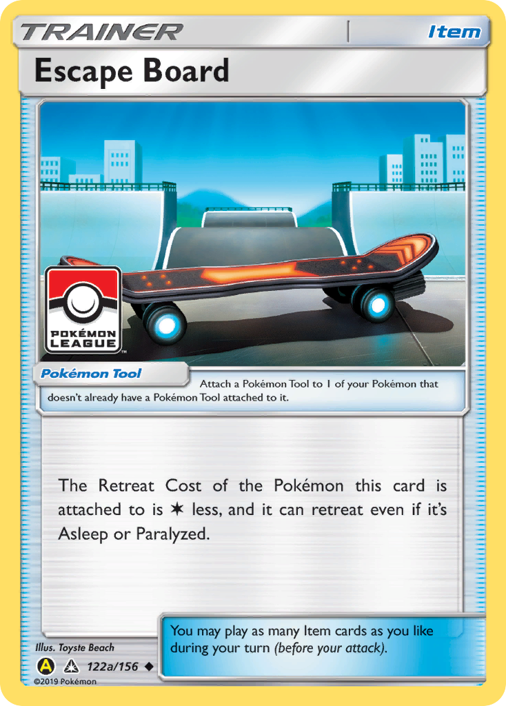 Escape Board (Pokemon League) 122a/156 - League & Championship Cards Reverse Holofoil