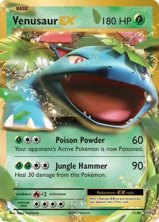 Venusaur EX 001/108 - XY  Evolutions Holofoil