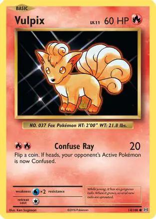 Vulpix 014/108 - XY  Evolutions Reverse Holofoil