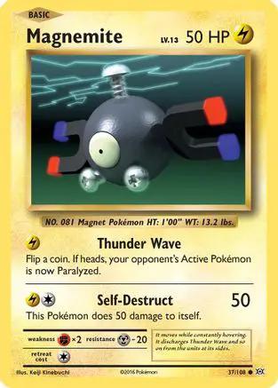 Magnemite 037/108 - XY  Evolutions Reverse Holofoil