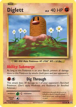 Diglett 055/108 - XY  Evolutions