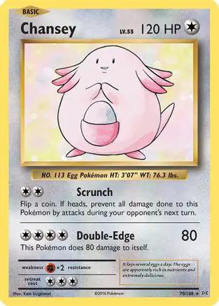 Chansey 070/108 - XY  Evolutions Reverse Holofoil
