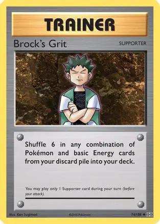 Brock's Grit 074/108 - XY  Evolutions