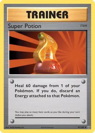 Super Potion 087/108 - XY  Evolutions Reverse Holofoil