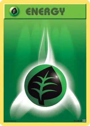 Grass Energy 091/108 - XY  Evolutions Reverse Holofoil