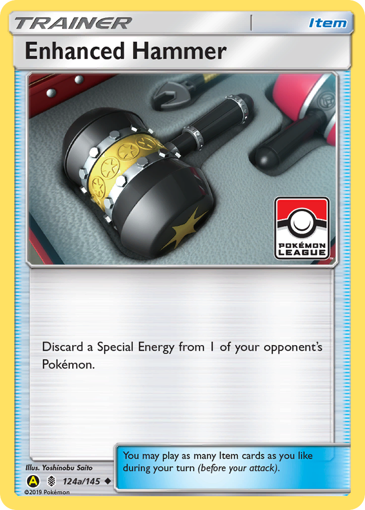 Enhanced Hammer (Pokemon League) 124a/145 - League & Championship Cards Reverse Holofoil
