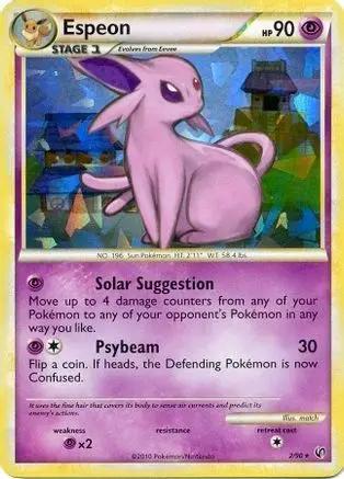 Espeon (HGSS Undaunted - Cracked Ice Holo) 002/090 - Deck Exclusives Holofoil