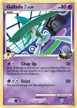 Gallade E4 (DPPt Rising Rivals) 020/111 - Deck Exclusives Holofoil