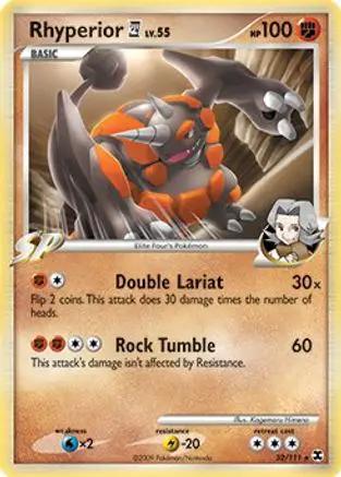 Rhyperior E4 (DPPt Rising Rivals) 032/111 - Deck Exclusives Holofoil