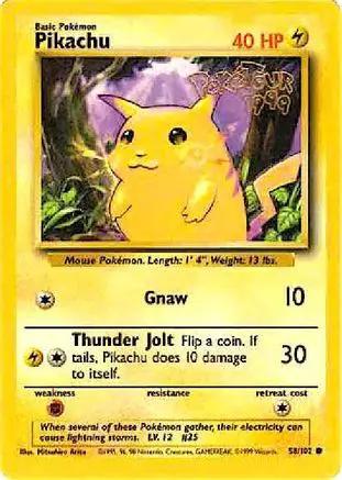 Pikachu (PokeTour ) 058/102 - Miscellaneous Cards & Products