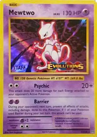 Mewtwo (Prerelease) [Staff] 051/108 - XY Promos Holofoil