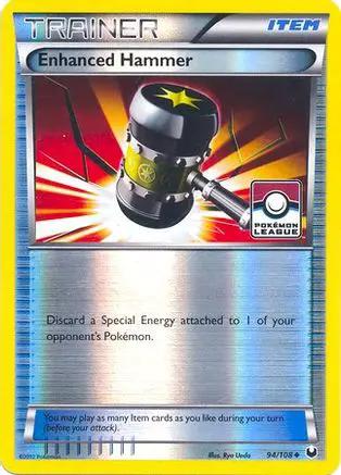 Enhanced Hammer (Pokemon League) 094/108 - League & Championship Cards Reverse Holofoil