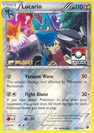 Lucario 063/124 - League & Championship Cards - Reverse Holofoil