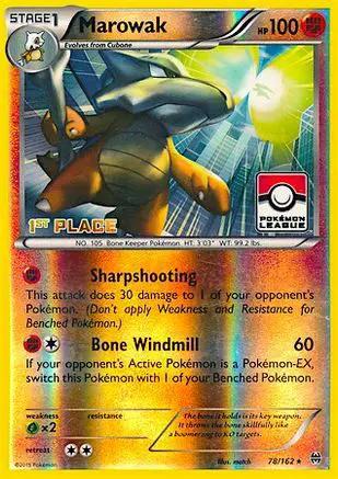 Marowak 078/162 - League & Championship Cards - Reverse Holofoil