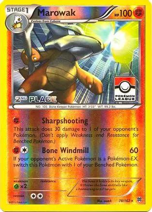 Marowak 078/162 - League & Championship Cards - Reverse Holofoil