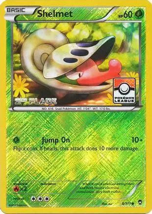 Shelmet (Pokemon League) [2nd Place] 008/111 - League & Championship Cards Reverse Holofoil