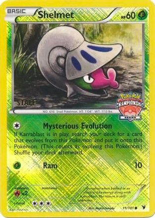 Shelmet (Championship Series) [Staff] 011/101 - League & Championship Cards Reverse Holofoil