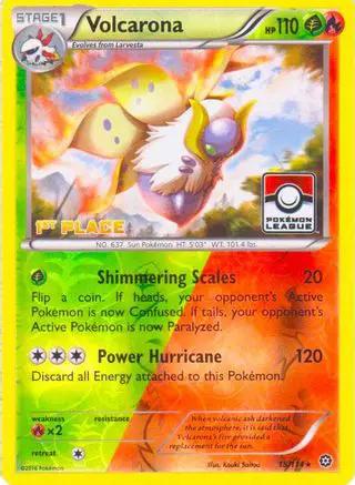 Volcarona 015/114 - League & Championship Cards - Reverse Holofoil