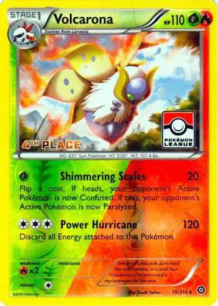 Volcarona 015/114 - League & Championship Cards - Reverse Holofoil
