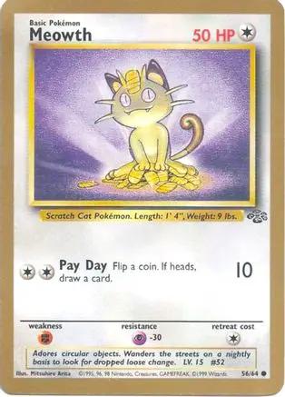 Meowth (Gold Bordered Promo) 056/64 - Miscellaneous Cards & Products
