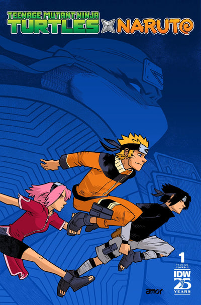 Teenage Mutant Ninja Turtles X Naruto #1 C John Amor Variant SIGNED Caleb Goellner (11/20/2024) Idw