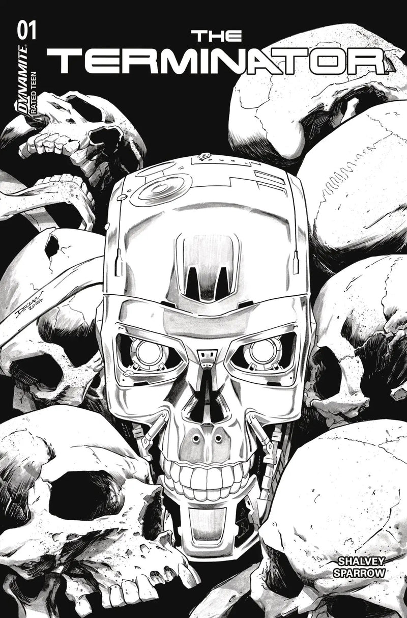 Terminator #1 O 1:20 Declan Shalvey Line Art Variant (10/09/2024) Dynamite