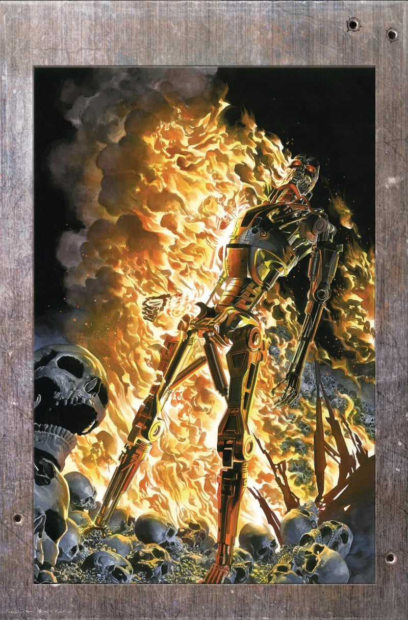 Terminator #1 Q 1:25 Alex Ross Burning Earth Icon Foil Variant (10/09/2024) Dynamite
