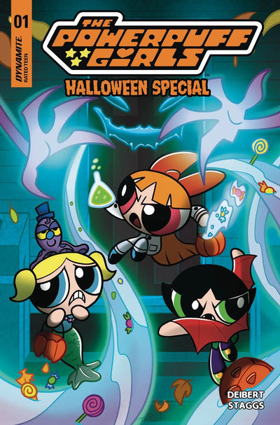 Powerpuff Girls Halloween Sp One Shot B Trish Forstner Signed Amanda Diebert Cat Staggs (10/23/2024) Dynamite