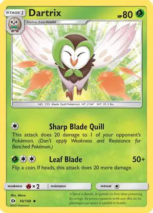 Dartrix 010/149 - SM Base Set Reverse Holofoil