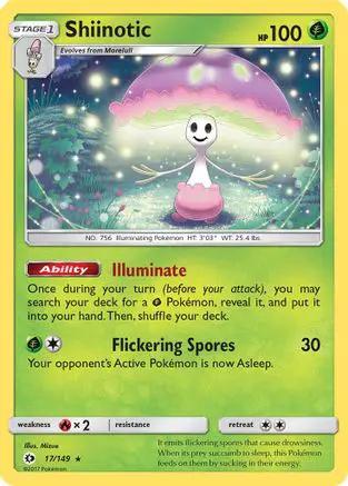 Shiinotic 017/149 - SM Base Set Holofoil