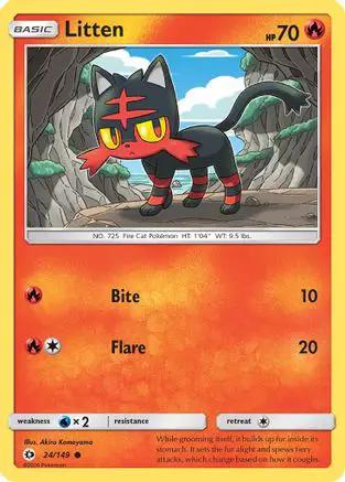 Litten 024/149 - SM Base Set Reverse Holofoil