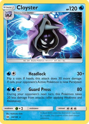 Cloyster 034/149 - SM Base Set