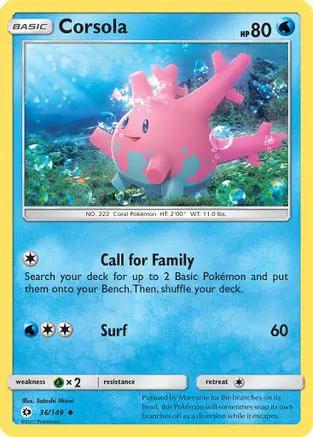 Corsola 036/149 - SM Base Set
